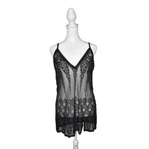 Victoria's Secret vintage Y2K Black Lace chemise